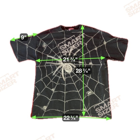 Vtg 1995 Spider With Spiderweb Graphic T-Shirt / Men XL Halloween All Over Print - Picture 2 of 12